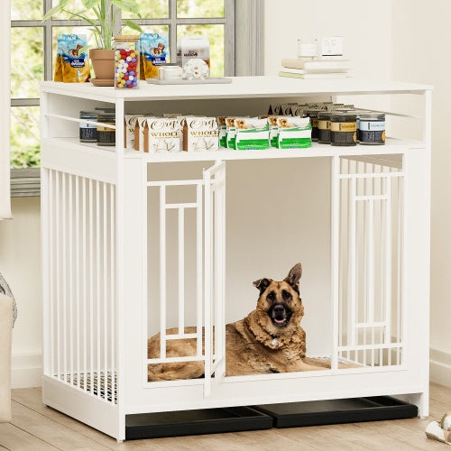 43.3" Large Wooden Dog Kennel Furniture - daisys-choice-homeware