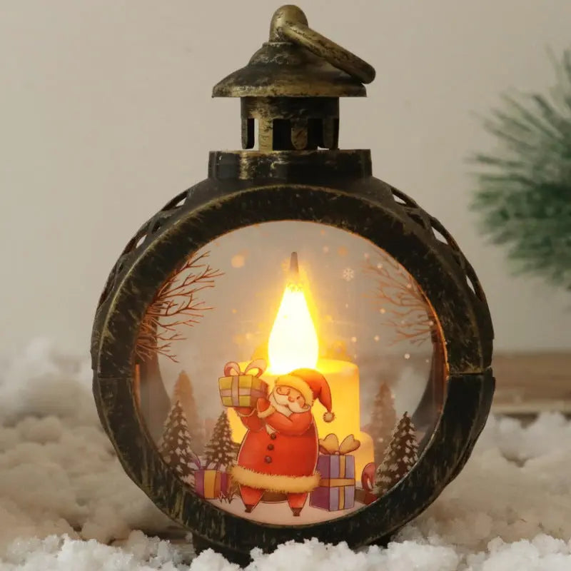 Christmas Decorations Candle Lights - LED Retro Window Decorations
