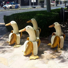 Funny Garden Art Banana Duck Statue