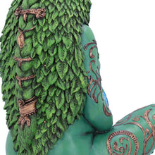 An artistic figurine representing Mother Earth, perfect for enhancing the ambiance of both home interiors and garden spaces with its symbolic and naturalistic design.
