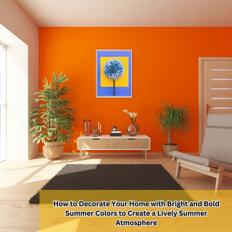 How to Decorate Your Home with Bright and Bold Summer Colors to Create a Lively Summer Atmosphere