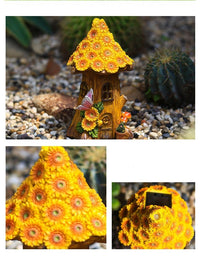 Solar Sunflower Tree House Garden Garden Lamp - daisys-choice-homeware