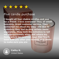 Green Aventurine Nabhi Chakra Candle Chic & Raw