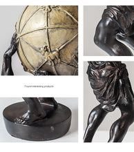 Bronze Sculpture Atlas Carrying the Earth