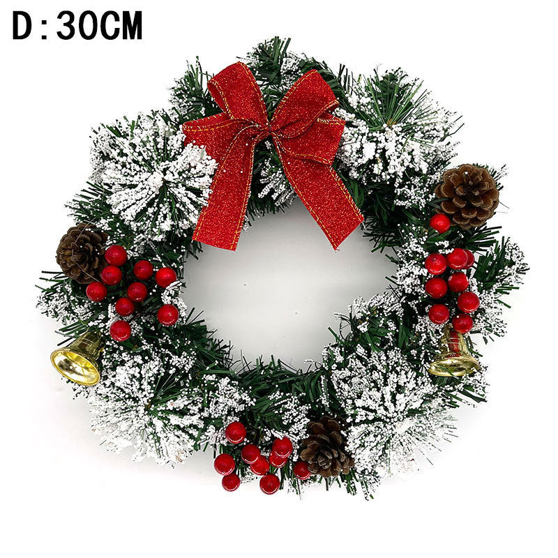 White And Green Christmas Wreath Decoration - daisys-choice-homeware