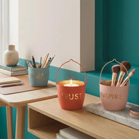 Juuvana Set of 3 Decorative Candle Holder - Believe, Trust, Inspire Doba