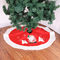 Christmas Decoration Christmas Tree Skirt: A festive Christmas tree skirt adorned with seasonal patterns, perfect for adding a touch of holiday cheer to your tree.