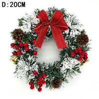 White And Green Christmas Wreath Decoration - daisys-choice-homeware