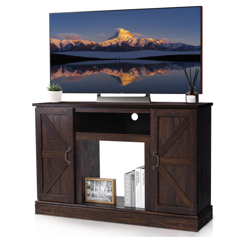 Rustic Brown Vintage Wooden TV Cabinet