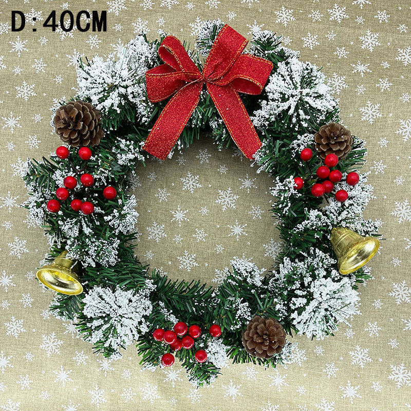 White And Green Christmas Wreath Decoration - daisys-choice-homeware