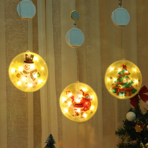 Christmas decoration hanging lights.