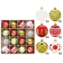 16 Pcs Christmas Ornament Decoration