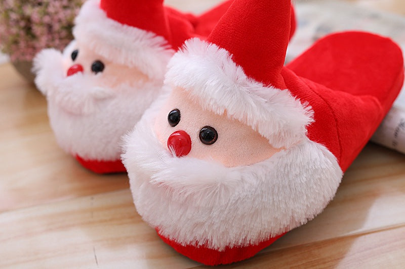 Plushy Santa Claus Cotton Slippers - daisys-choice-homeware