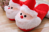 Plushy Santa Claus Cotton Slippers