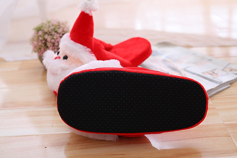 Plushy Santa Claus Cotton Slippers - daisys-choice-homeware