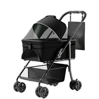 2-in-1 Portable Pet Stroller with Removable Carrier - daisys-choice-homeware