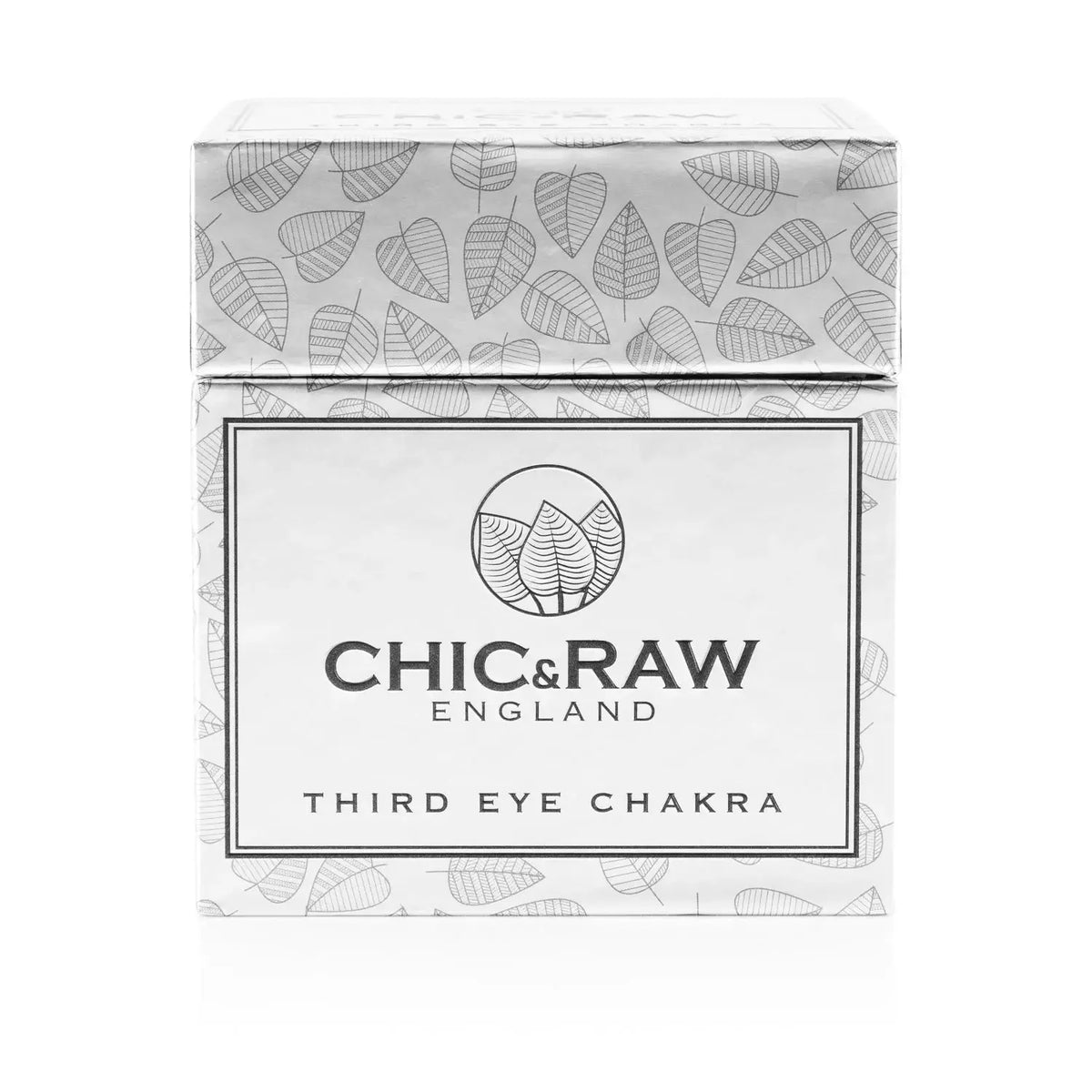 Third Eye Chakra Luxury Crystal Candle with Clear Quartz and Black Obsidian Chic & Raw England