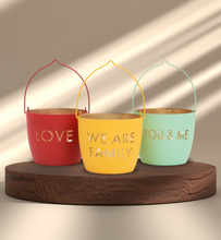 Juuvana Set of 3 Motivational Message Candle Holder Lanterns - Love, We Are Family, You & Me