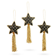 Christmas Ornaments with Tassels Holiday Decor for Tree, Mantle & Wall