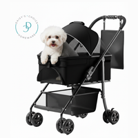 2-in-1 Portable Pet Stroller with Removable Carrier - daisys-choice-homeware