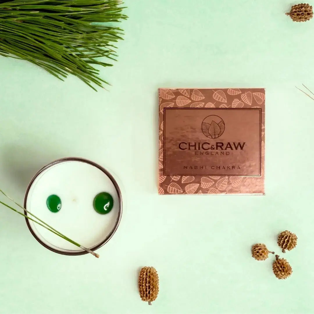 Green Aventurine Nabhi Chakra Candle Chic & Raw