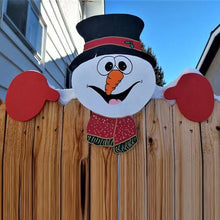 Christmas Themed Fence Garden Top Decoration