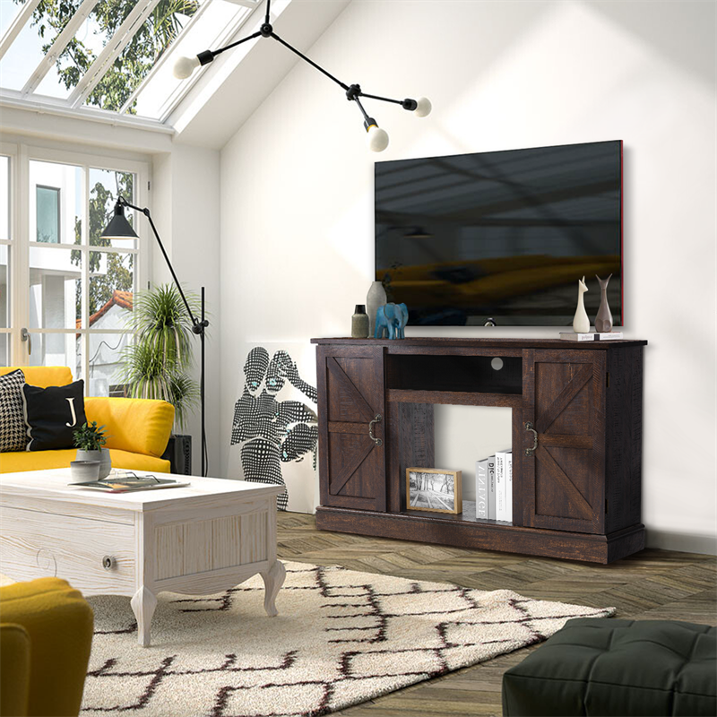 Rustic Brown Vintage Wooden TV Cabinet