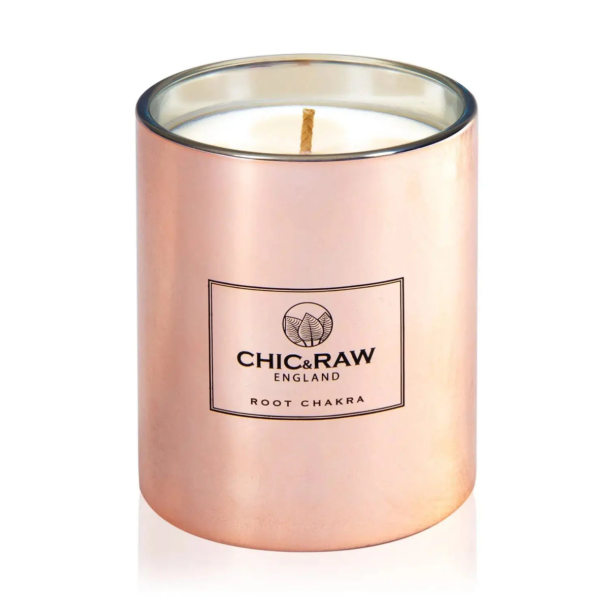 Ruby Root Chakra Luxury Crystal Candle - Chic & Raw