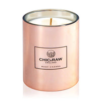 Ruby Root Chakra Luxury Crystal Candle - Chic & Raw
