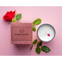 Ruby Root Chakra Luxury Crystal Candle - Chic & Raw