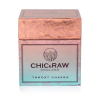 Aquamarine Throat Chakra Luxury Crystal Candle Chic & Raw England