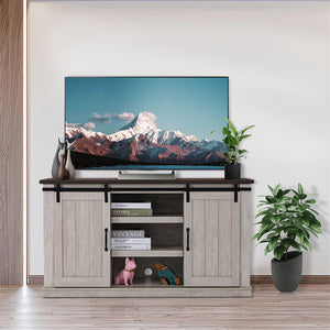 Chic Vintage Khaki Wooden TV Cabinet for Stylish Home Living Rooms