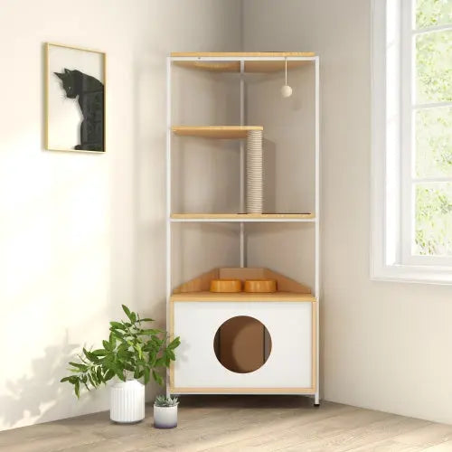 Stylish Corner Cat Apartment.