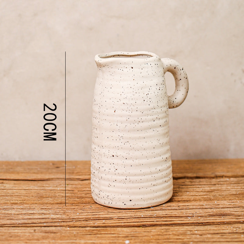 Asymmetric Ceramic Bisque Vase