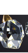 All Copper Light Luxury Crystal Chandelier Modern Minimalist Restaurant Three-Head Chandelier