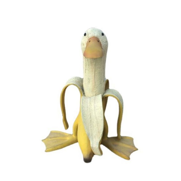 Funny Garden Art Banana Duck Statue - daisys-choice-homeware