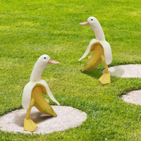 Funny Garden Art Banana Duck Statue