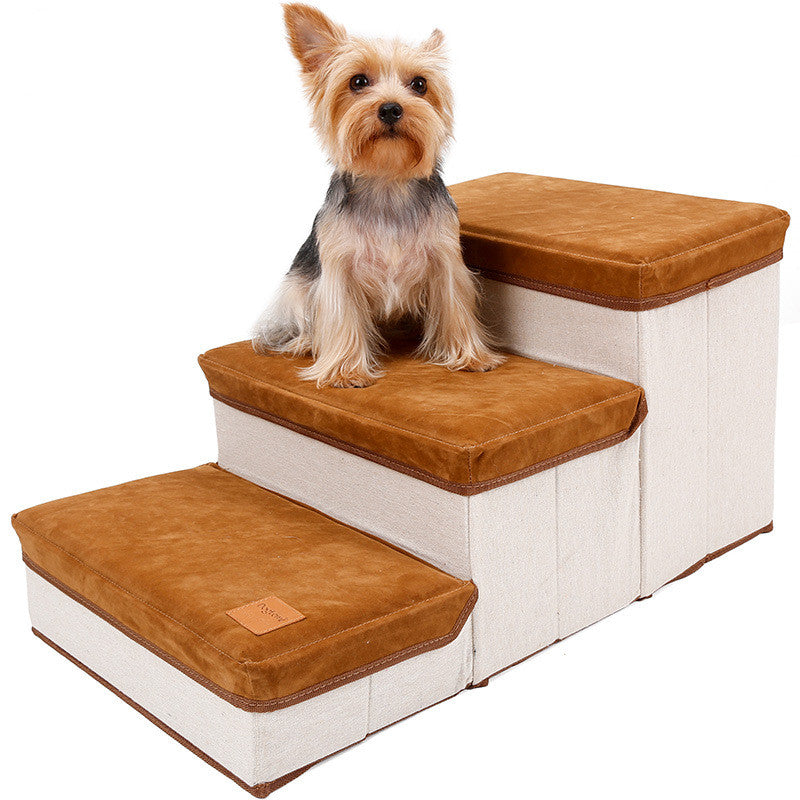 Dogs Stairs On The Bed Sofa Puppy Climbing Up The Bed Nest - daisys-choice-homeware