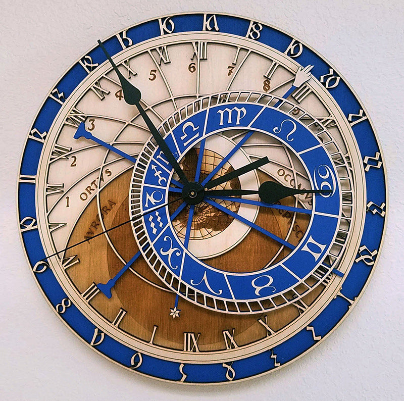 Twelve constellations big wall Astronomical clock