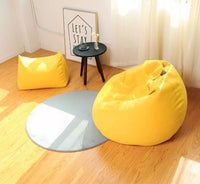 A comfortable and versatile bean bag cover for a lazy sofa, providing a cozy seating option with a relaxed and casual vibe.