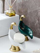 Ceramic Swan Soap Rack