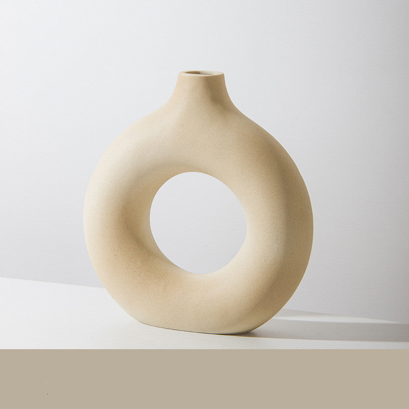 Biscuit Ceramic Flower Vase
