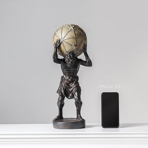 Bronze Sculpture Atlas Carrying the Earth