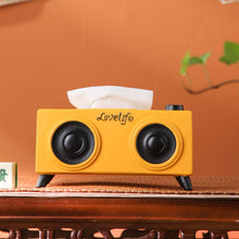 Retro Speaker Inspired Tissue Holder Coffee Table Decoration