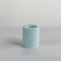 Ribbed Ceramic Candle Holder