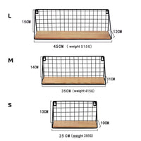 A traditional Japanese-style wrought iron wall hanging basket, ideal for displaying plants or storing items with a touch of elegant simplicity.