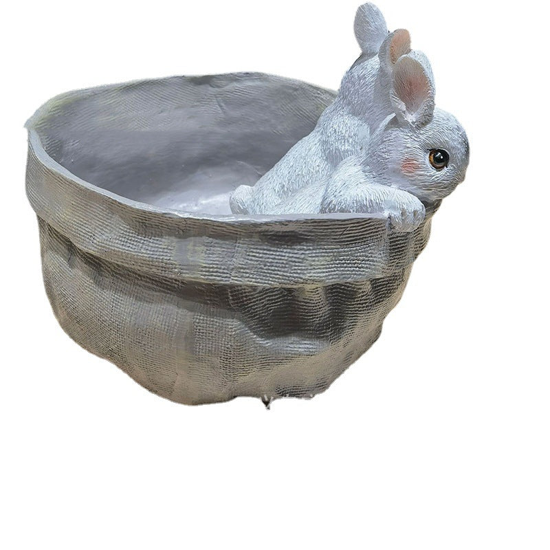 Garden Decoration Pocket Bunny Succulent Planter