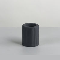 Ribbed Ceramic Candle Holder